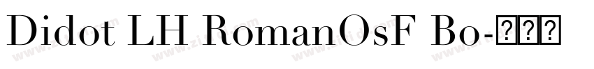 Didot LH RomanOsF Bo字体转换